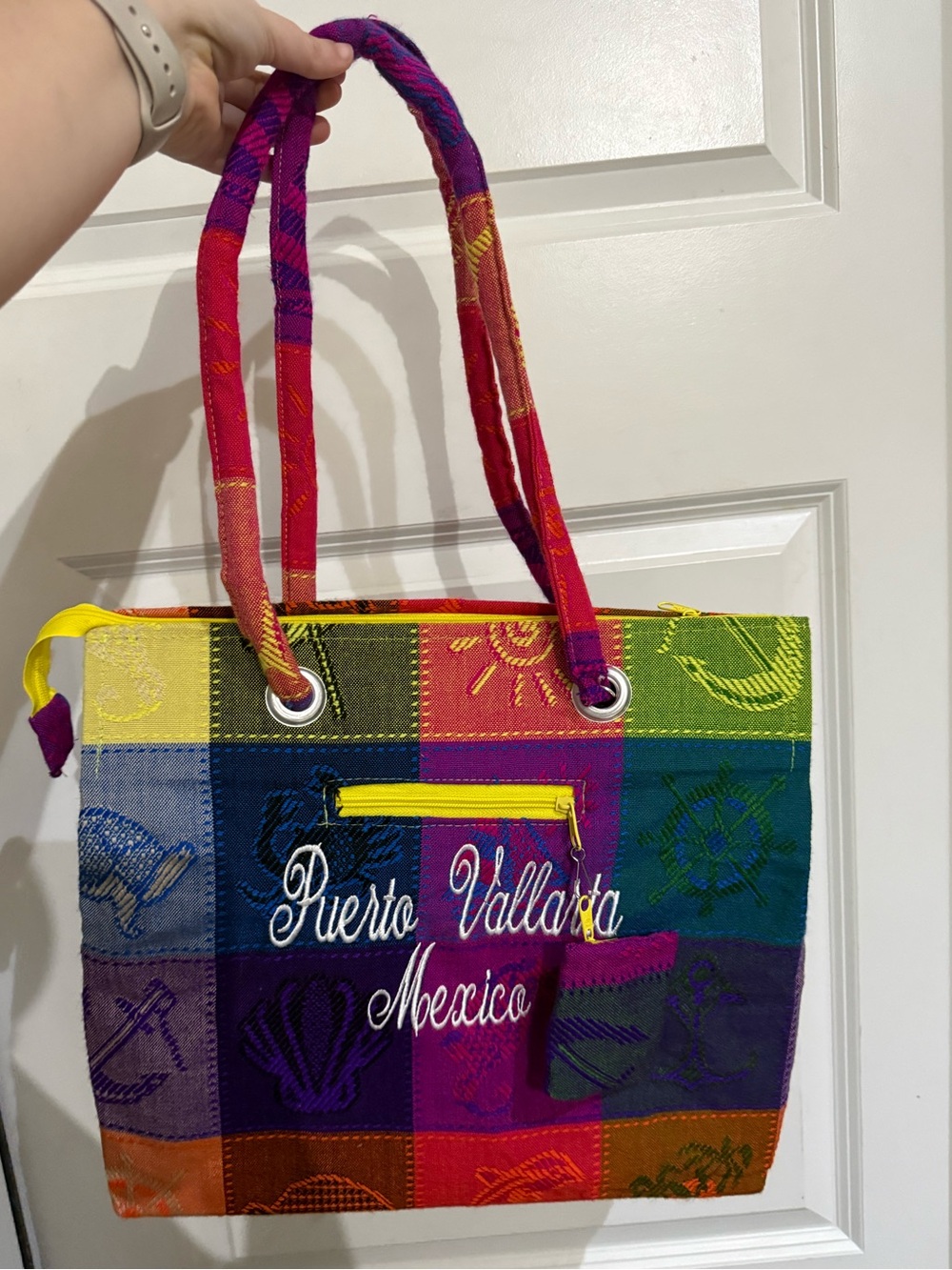 Puerto Vallarta Mexico Multicolor Tote Bag; your new vacation bag? 🌴🌺🍍🍹